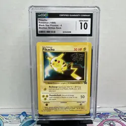 CGC10 Pokemon TCG Pikachu Black Star Promo Mewtwo Strikes Back 1999 - Image 1