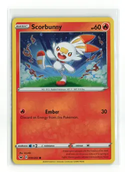 SCORBUNNY 030/202 COSMOS HOLO POKEMON TCG LP - Image 1