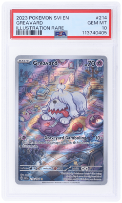 2023 Pokemon Scarlet and Violet Greavard Illustration Rare #214 PSA 10 - Image 1