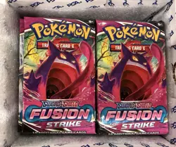 36 x 2021 Pokemon Sword & Shield Fusion Strike Factory Sealed Booster Packs - Image 1