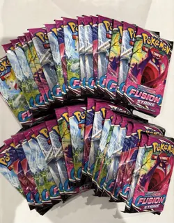 36 x 2021 Pokemon Sword & Shield Fusion Strike Factory Sealed Booster Packs - Image 2