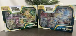 Pokemon Leafeon & Glaceon VSTAR Special Collection Box Set Of 2 Evolving Skies - Image 1
