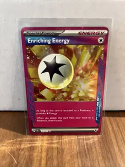Enriching Energy 191/191 Sv08: Surging Sparks Holo Ace SPEC Rare Pokemon NM - Image 2