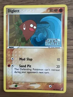 Pokemon TCG Diglett EX Crystal Guardians 50/100 Holo STAMPED MINT CONDITION! - Image 1