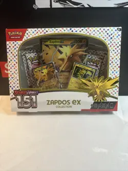 Pokemon TCG Scarlet & Violet 151 Zapdos EX Collection Box Sealed NEW - Image 1