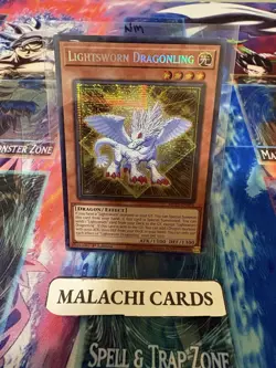 Yugioh x1 Lightsworn Dragonling (Secret Rare 1st Ed MP25-EN066) (NM!) - Image 1