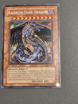 Yugioh Rainbow Dark Dragon PTDN-EN003 Secret Rare 1st Ed LP-mp - Image 1