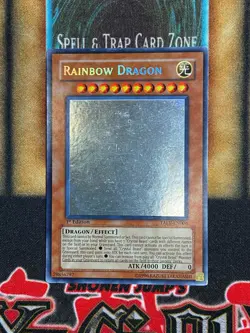 Yugioh Rainbow Dragon TAEV-EN006 Ghost Rare 1st Edition MP - Image 1