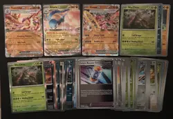 40 X Paradox Rift Pokemon Cards Bundle Hoopa Altaria Toxtricity ex Holo Reverse - Image 1