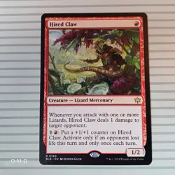 Magic: The Gathering Cards - Bloomburrow ~ Rare ~ Hired Claw - Image 1