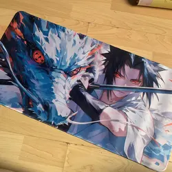 Sasuke Naruto Rubber Playmat Play Mat For Tcg Trading Card Game Large Mouse Pad - Image 1