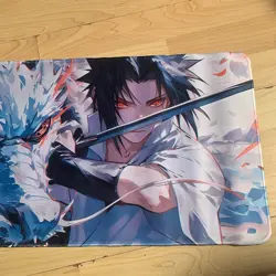 Sasuke Naruto Rubber Playmat Play Mat For Tcg Trading Card Game Large Mouse Pad - Image 2