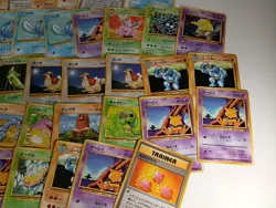 Pokemon Japanese Base Set Vintage Common and Uncommon 50 Card Lot LP-DMG (6) - Image 4