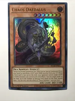 Yu-Gi-Oh TCG Chaos Daedalus BLCR-EN071 1st Edition Ultra Rare Card - Image 2