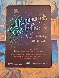 FOIL - Alhammarret's Archive - Secret Lair Encyclopedia of Magic Bonus Card MTG - Image 1
