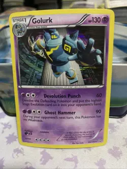 Golurk 59/124 2012 B&W Dragons Exalted Pokemon Card Holo Rare - Lp - Image 1