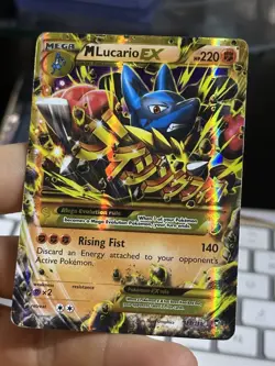 M Lucario EX 113/111 XY Furious Fists 2014 SECRET Holo Rare Pokemon Card TCG - Image 4