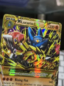 M Lucario EX 113/111 XY Furious Fists 2014 SECRET Holo Rare Pokemon Card TCG - Image 5
