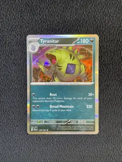 HOLO Tyranitar 135/193 NM / M - Paldea Evolved Scarlet Violet Pokemon Card - Image 1