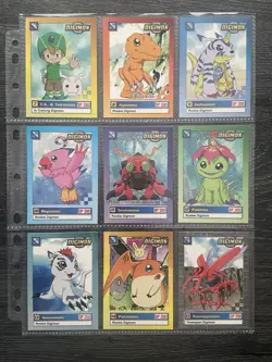 Digimon Animated Series 1 Cards - Full Set of 34 Cards (Upper Deck, 1999) - Image 4