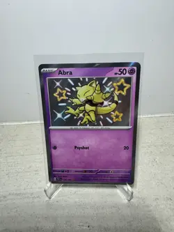 Abra - Paldean Fates 148/091 - Shiny Holo Rare Pokemon Card Near Mint - Image 1