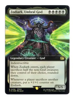 Zodiark, Umbral God (Extended Art) R 456 Foil Final Fantasy MTG Card NM - Image 1