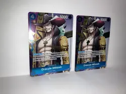 Dracule Mihawk OP11 Release Event Winner P-081 One Piece Promotion Cards Foil X2 - Image 1