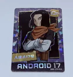 Android 17 - Dragon Ball Trading Card Game CR 011 Holo Foil Cool Art Tc8 - Image 1