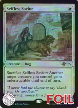 MTG Selfless Savior (Sketch Showcase) (732) | NM Foil | Secret Lair {SLD} - Image 1