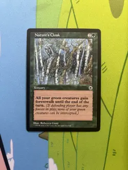 Nature’s Cloak MTG Portal Magic The Gathering TCG 1997 - Image 1