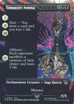 MTG Summon: Anima (Borderless) Foil NM FINAL FANTASY Magic 364 - Image 1