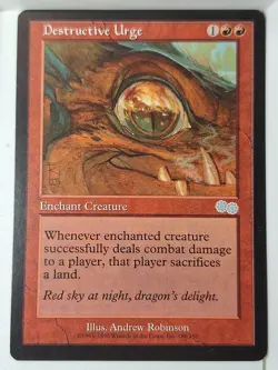 Destructive Urge - Urzas Saga - Magic the Gathering MTG Nice! - Image 1