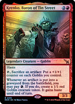 Krenko, Baron of Tin Street 0135 Foil Murders at Karlov Manor MTG Rare - Image 1