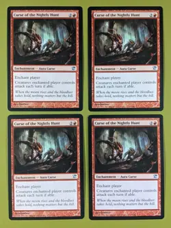 Curse of the Nightly Hunt x4 Innistrad 4x Playset Magic the Gathering MTG - Image 1