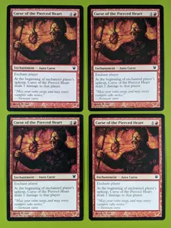 Curse of the Pierced Heart x4 Innistrad 4x Playset Magic the Gathering MTG - Image 1
