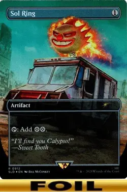1x - Sol Ring - FOIL BORDERLESS #912 - Secret Lair Drop: Playstation - Image 1
