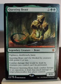 MTG Questing Beast 171 Throne of Eldraine LP X1 Magic the Gathering - Image 1