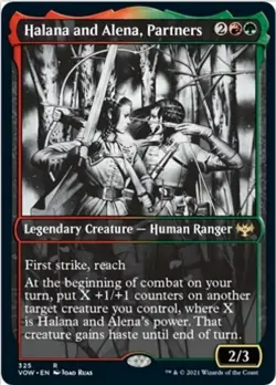 Halana and Alena, Partners (Showcase, Foil, #325, NM) Innistrad: Crimson Vow - Image 1