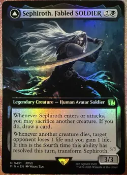 Sephiroth, Fabled SOLDIER (Extended Art) Final Fantasy Foil - Image 2