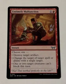 MTG Untimely Malfunction - Duskmourn: House Of Horror LP - Image 1
