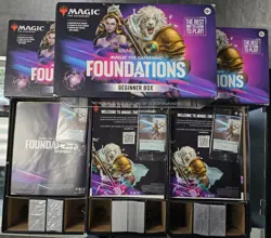 3x Magic the Gathering: Foundations Beginner Box Open Complete - Image 1