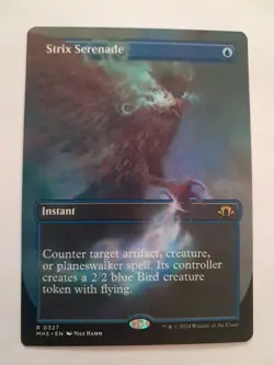 Strix Serenade Borderless NM/M MH3 Magic the Gathering MTG Modern Horizons 3 - Image 1