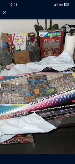 Prismatic Evolutions Lucario ex & Tyranitar ex Premium Collection (Sam's Club) - Image 1