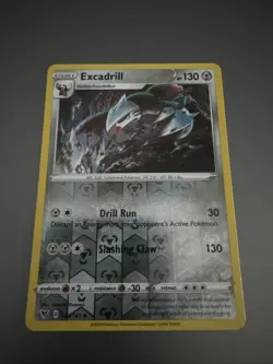 Pokemon - EXCADRILL - 122/185 - REVERSE HOLO Sword & Shield: Vivid Voltage - Image 1
