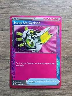 Pokemon TCG Scoop Up Cyclone 128/131 ACE SPEC Rare Prismatic Evolutions NM - Image 1