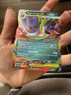 Pokemon TCG Mega Gengar EX 56/94 Phantasmal Flames Pack To Sleeve Near Mint NM - Image 3