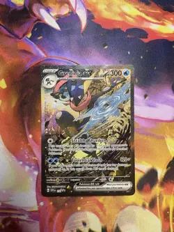 Greninja ex 132 Pokemon Shrouded Fable Black Star Promo Alt Art NM - Image 1