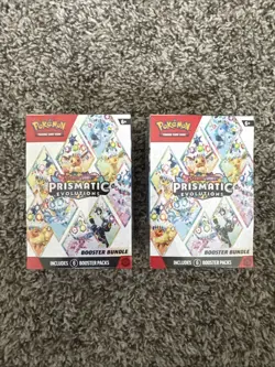 *NEW* Pokemon TCG Scarlet & Violet Prismatic Evolution Booster Bundle (LOT OF 2) - Image 1