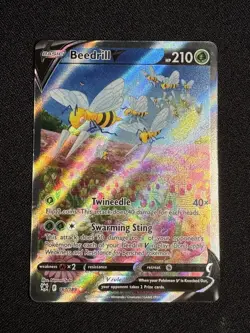 2022 Pokemon Astral Radiance Beedrill V Alt Art 161/189 - Image 1