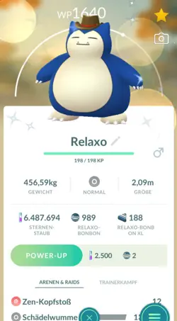 !!! Pokemon GO SHINY COWBOY HAT SNORLAX Trade Relaxo Hut Schillernd Tausch !!! - Image 1